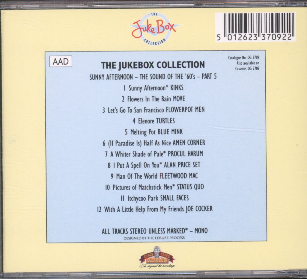 Various Artists - Sunny Afternoon - The Sound Of The '60's - Part 5 - Cd