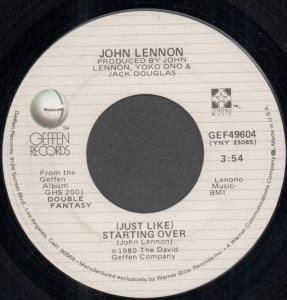 John Lennon - Starting Over - 7 Inch