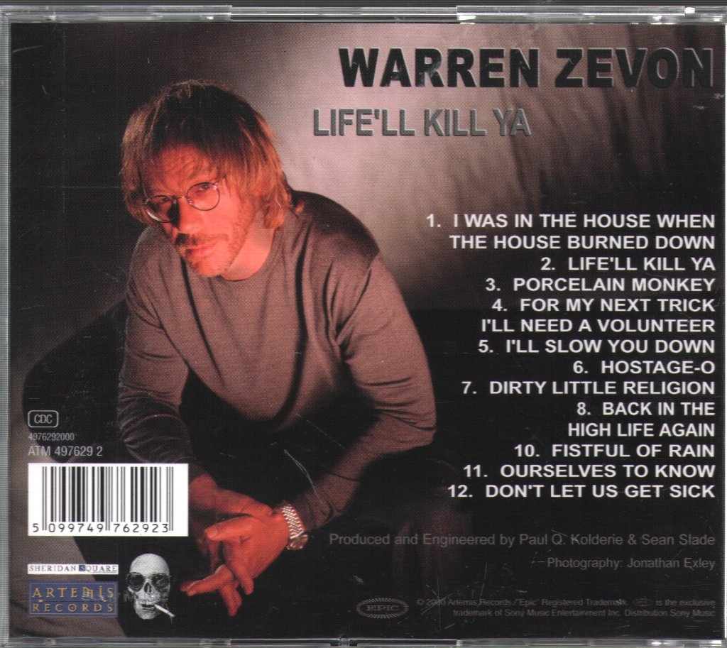 Warren Zevon - Life'll Kill Ya - Cd