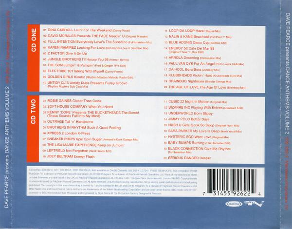 Dave Pearce - Dance Anthems Volume 2 - Double Cd