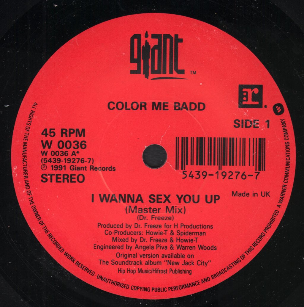 Color Me Badd - I Wanna Sex You Up - 7 Inch