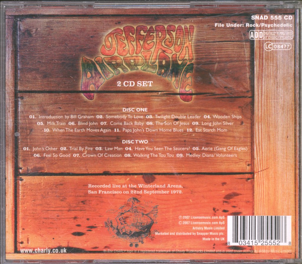 Jefferson Airplane - Last Flight - Double Cd
