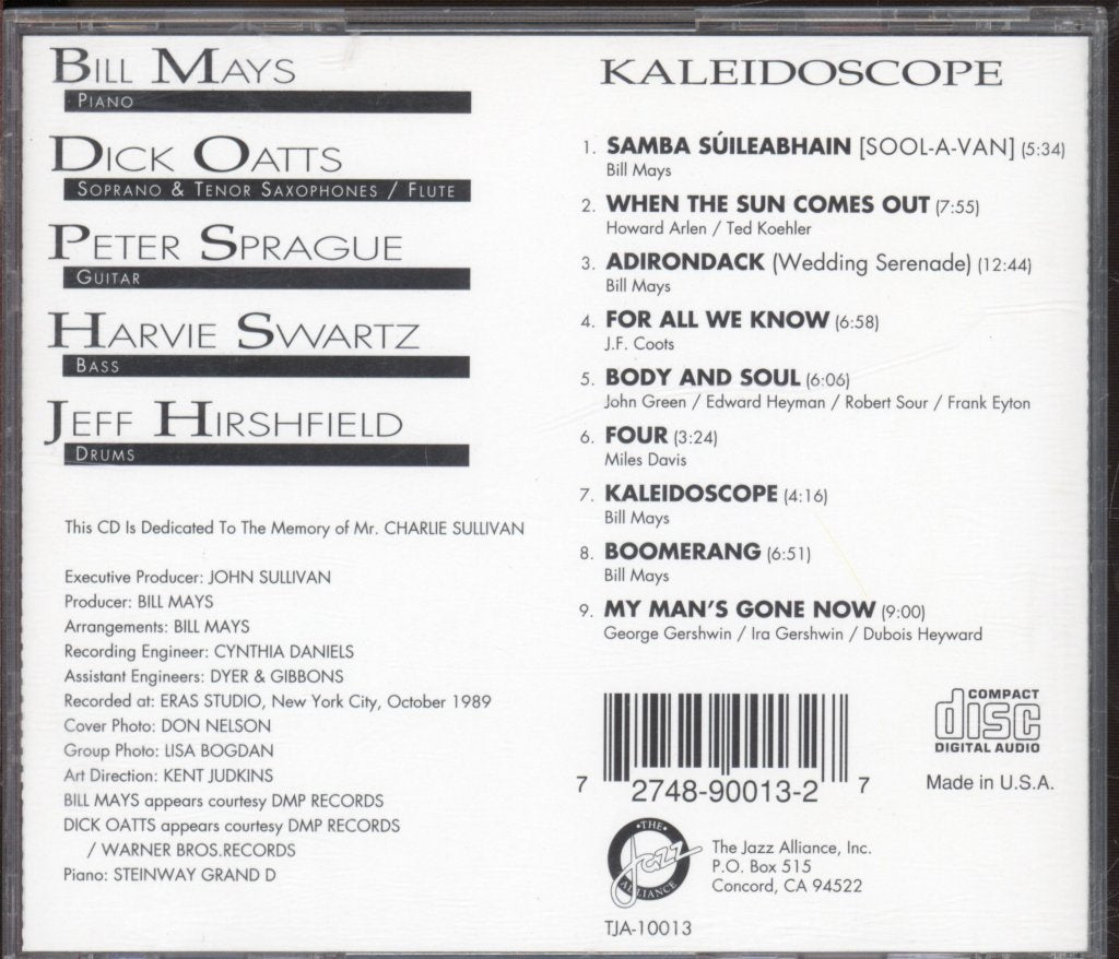 Bill Mays - Kaleidoscope - Cd