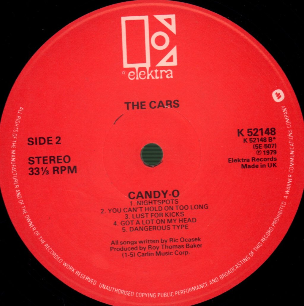 Cars - Candy O - Lp