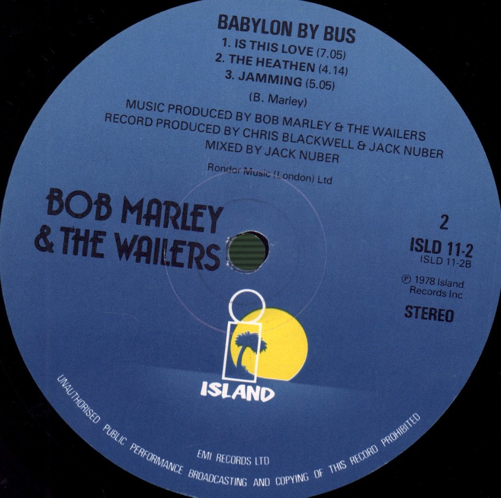 Bob Marley & The Wailers - Babylon By Bus - Double Lp