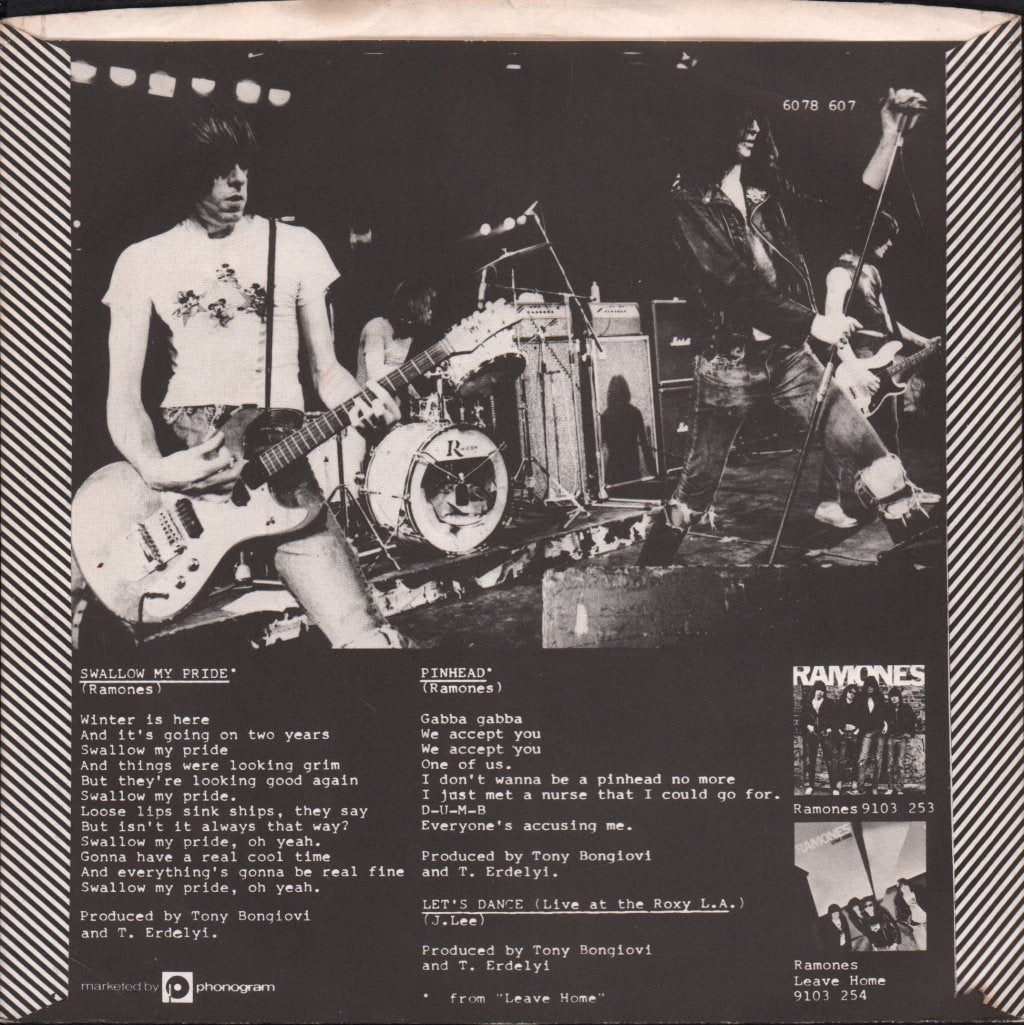 Ramones - Swallow My Pride - 7 Inch