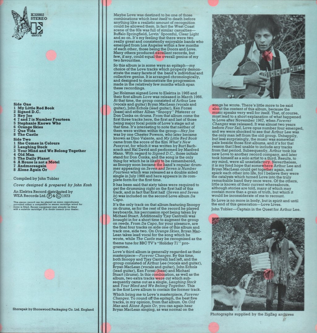 Love (Us Psych Group) - Elektra Masters - Lp