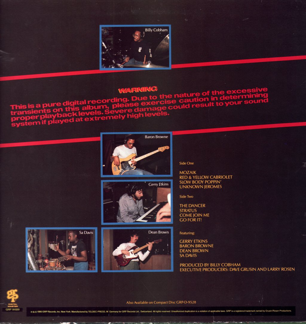 Billy Cobham - Warning - Lp