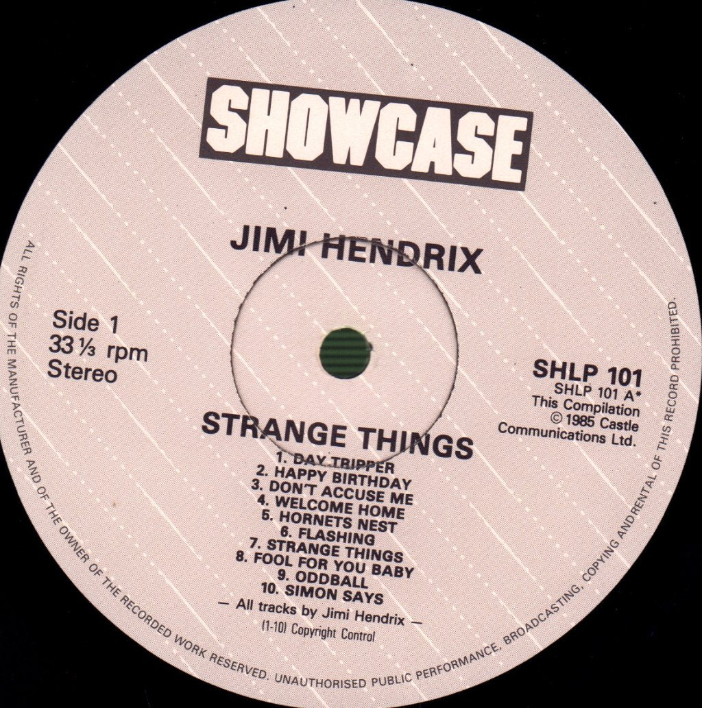 Jimi Hendrix - Strange Things - Lp
