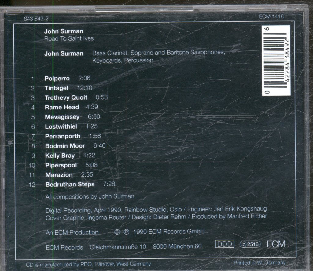 John Surman - Road To Saint Ives - Cd