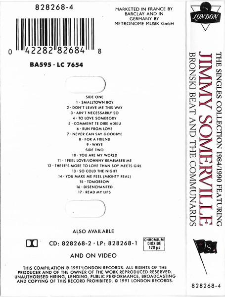 Jimmy Somerville - Singles Collection 1984/1990 - Cassette