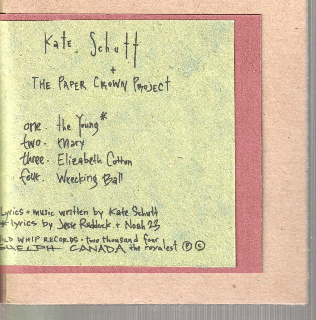 Kate Schutt - Paper Crown Project - Cdr