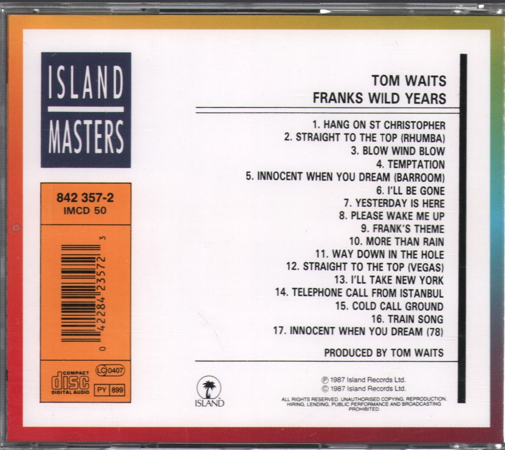 Tom Waits - Franks Wild Years - Cd
