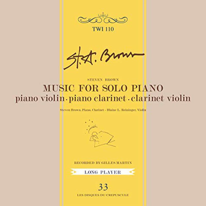 Steven Brown - Music For Solo Piano - Cd
