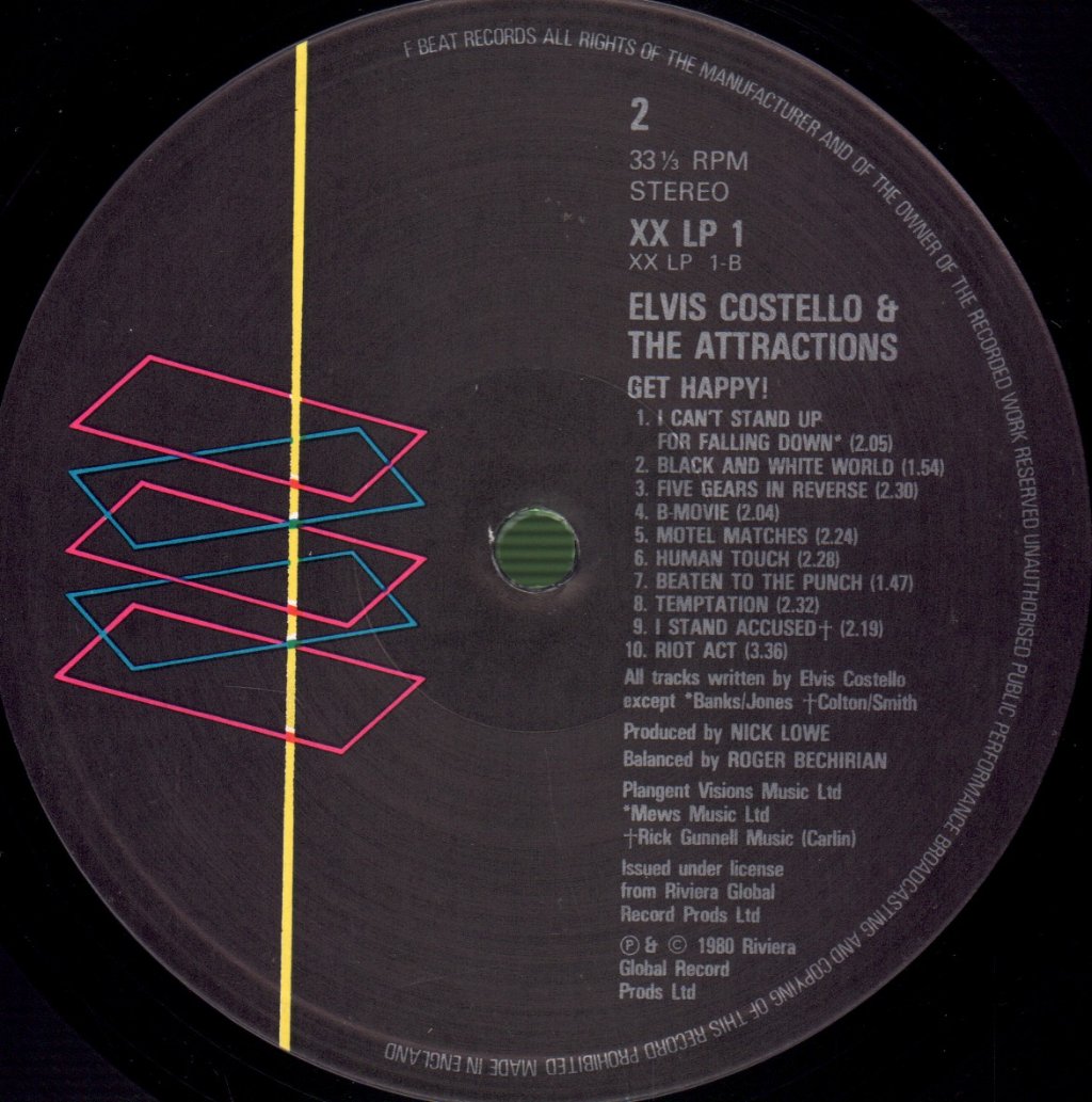 Elvis Costello And The Attractions - Get Happy - Lp