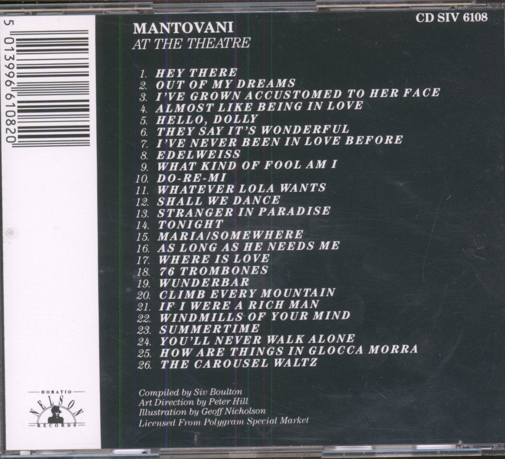 Mantovani - At The Theatre - Cd