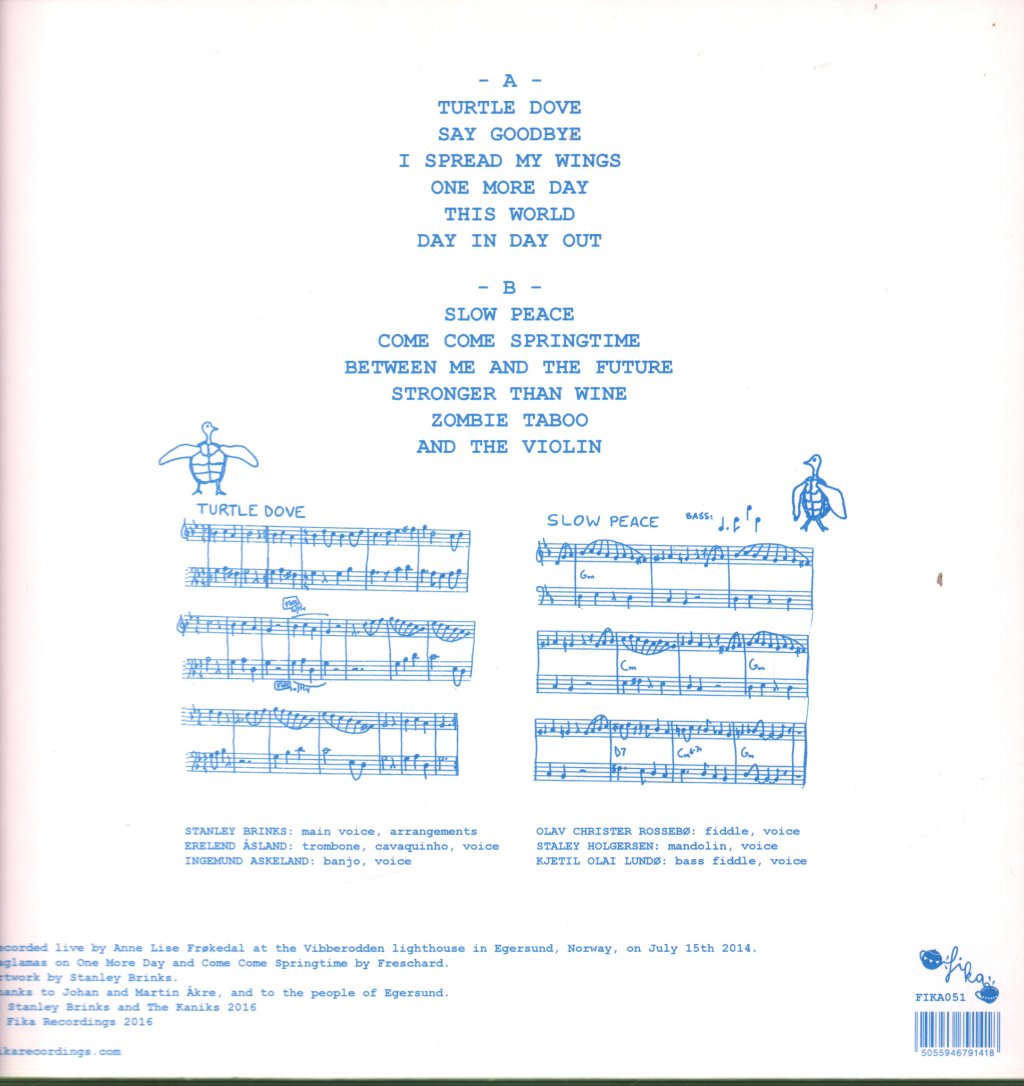 Stanley Brinks And The Kaniks - Turtle Dove - Lp