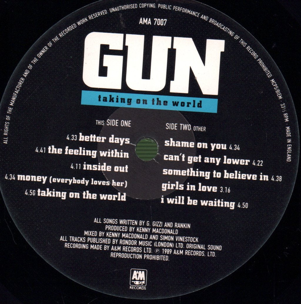 Gun - Taking On The World - Lp