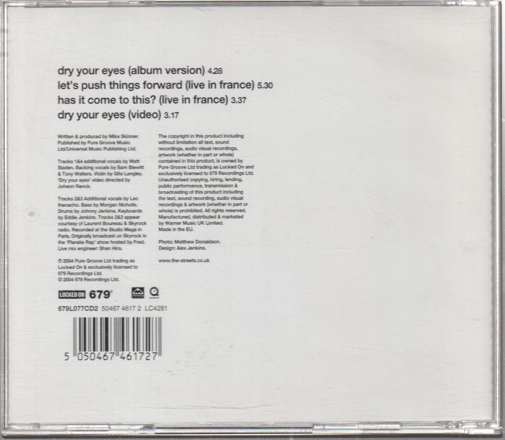 Streets - Dry Your Eyes - Cd