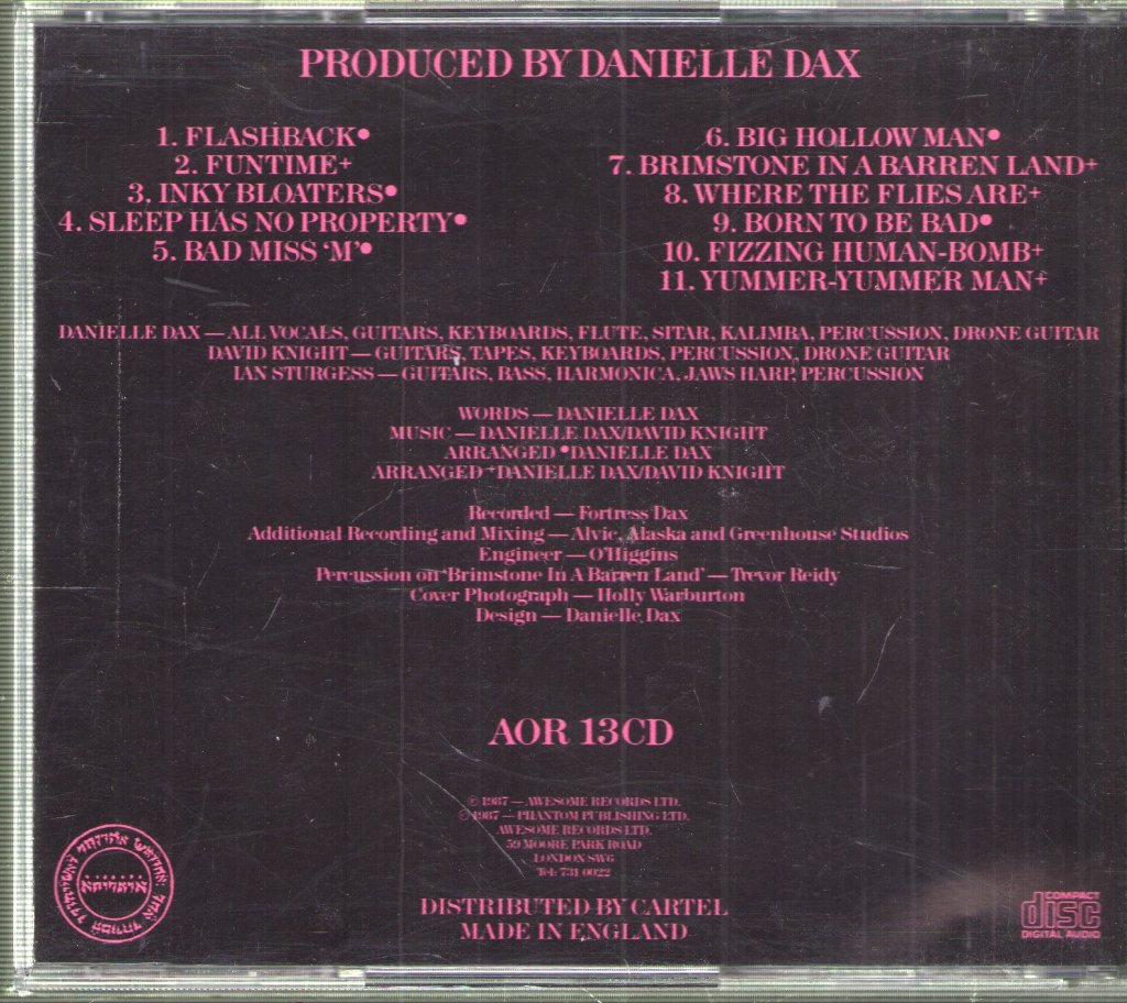 Danielle Dax - Inky Bloaters - Cd