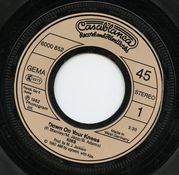 Kiss - Down On Your Knees - 7 Inch