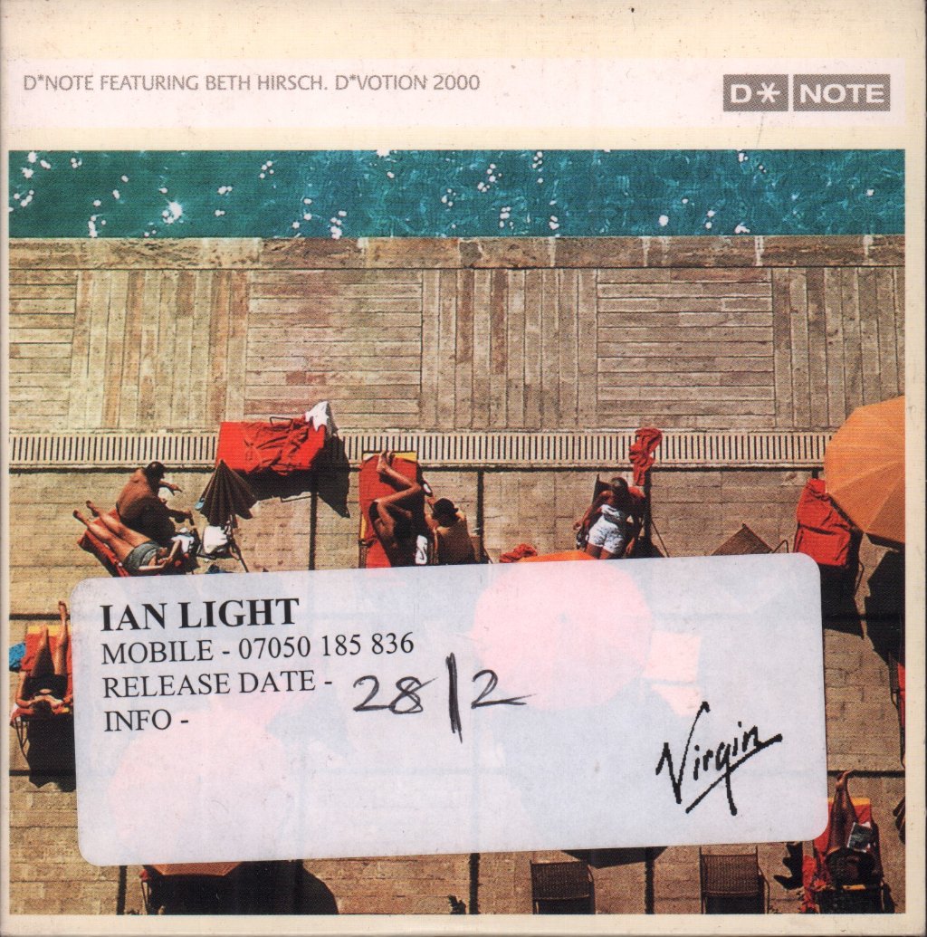 D*Note Featuring Beth Hirsch - D*Votion 2000 - Cdr