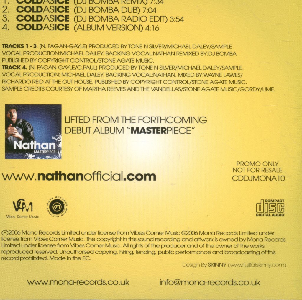 Nathan - Cold As Ice - Cd