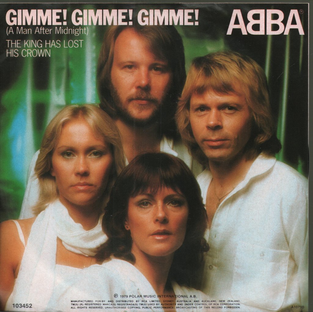 ABBA - Gimme! Gimme! Gimme! (A Man After Midnight) - 7 Inch