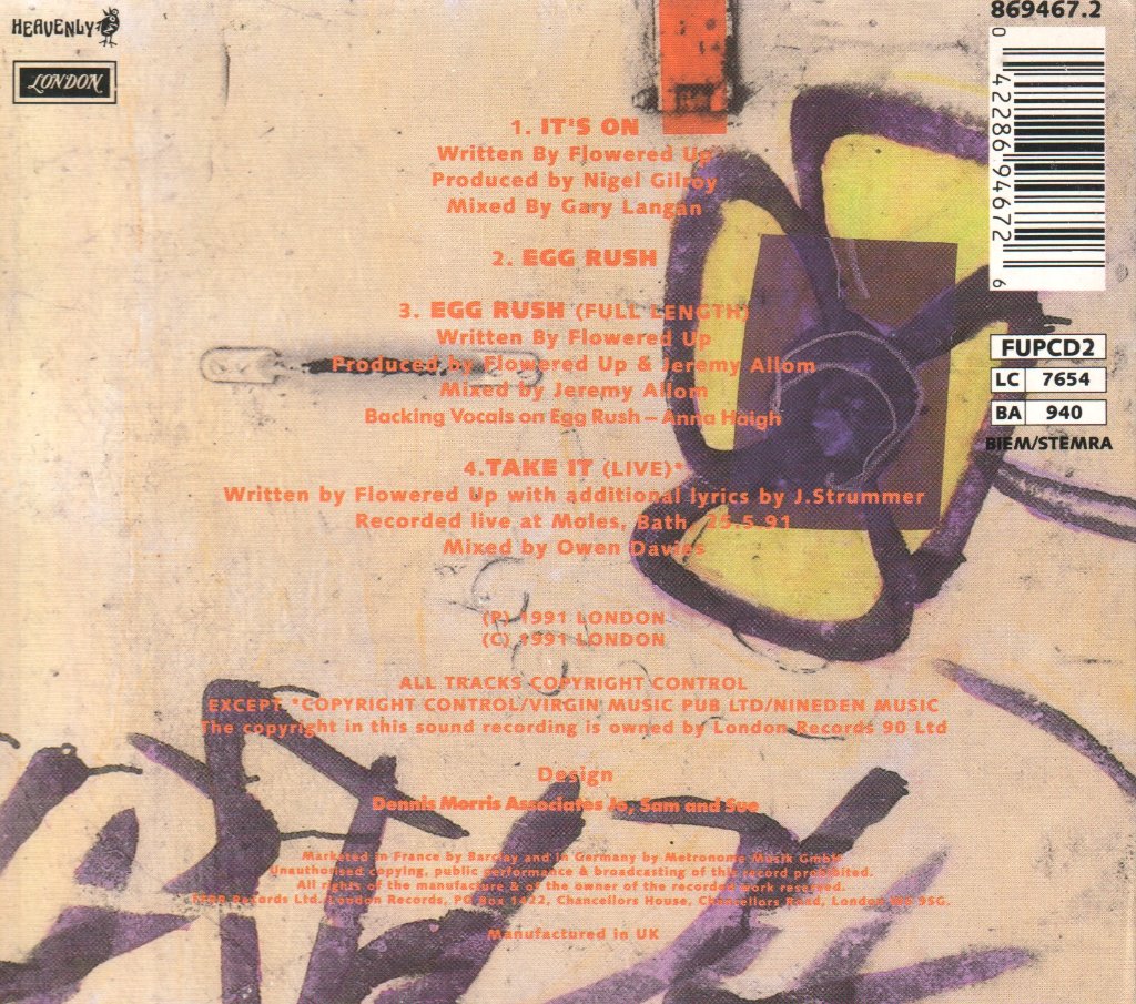 Flowered Up - It's On Egg Rush - Cd