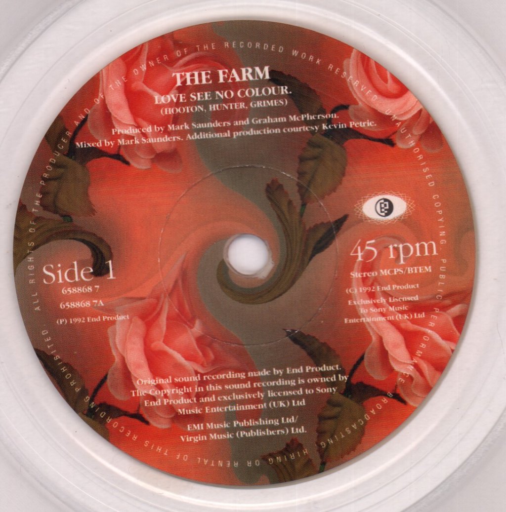 Farm - Love See No Colour - 7 Inch
