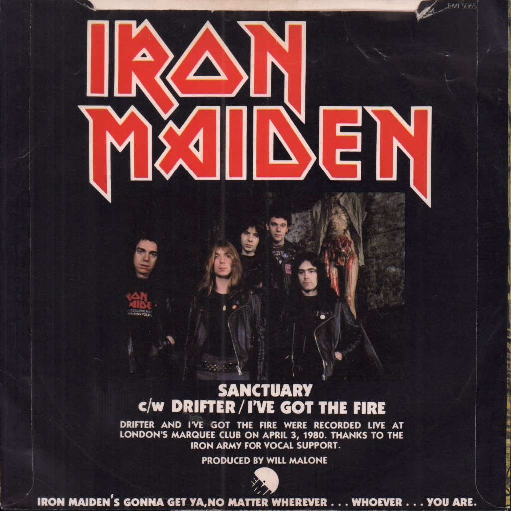 Iron Maiden - Sanctuary - 7 Inch