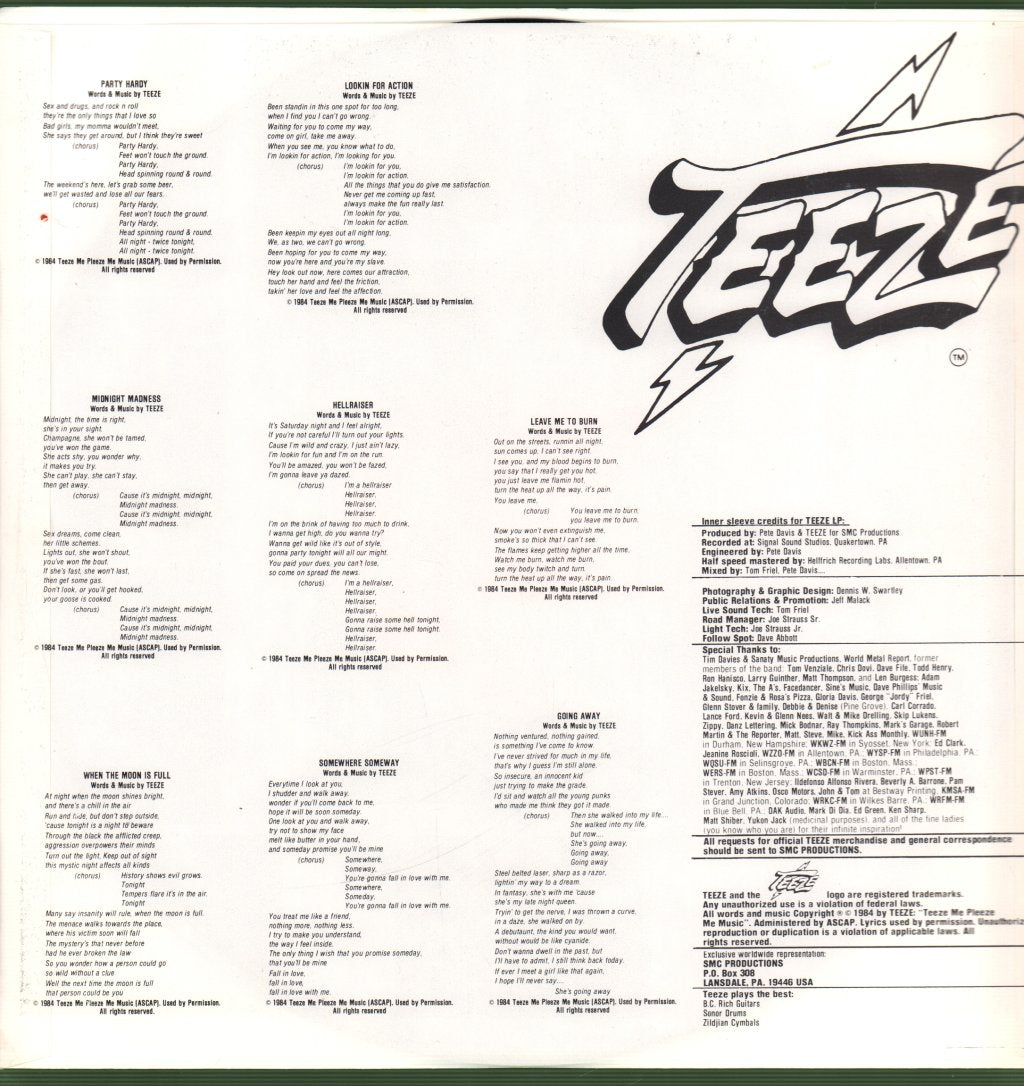 Teeze - Teeze - Lp