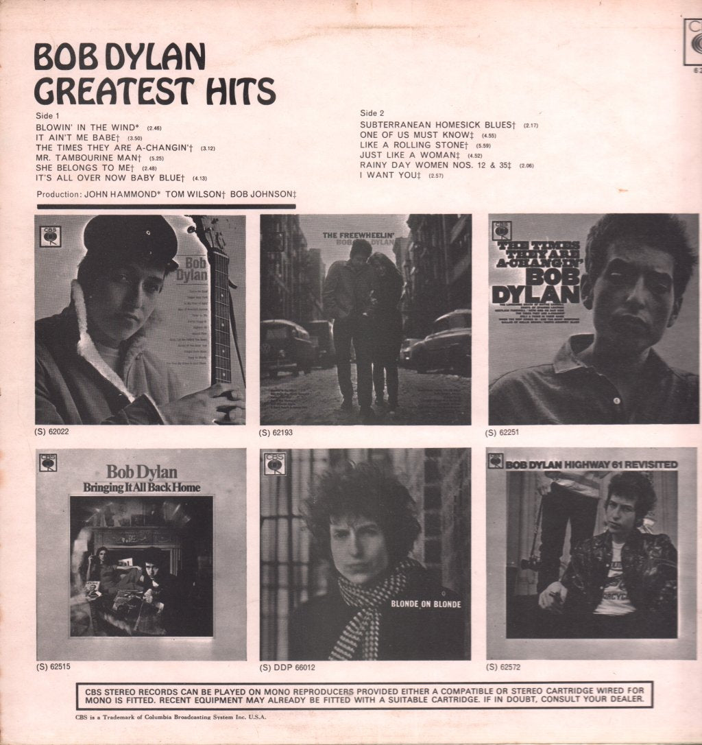 Bob Dylan - Greatest Hits - Lp