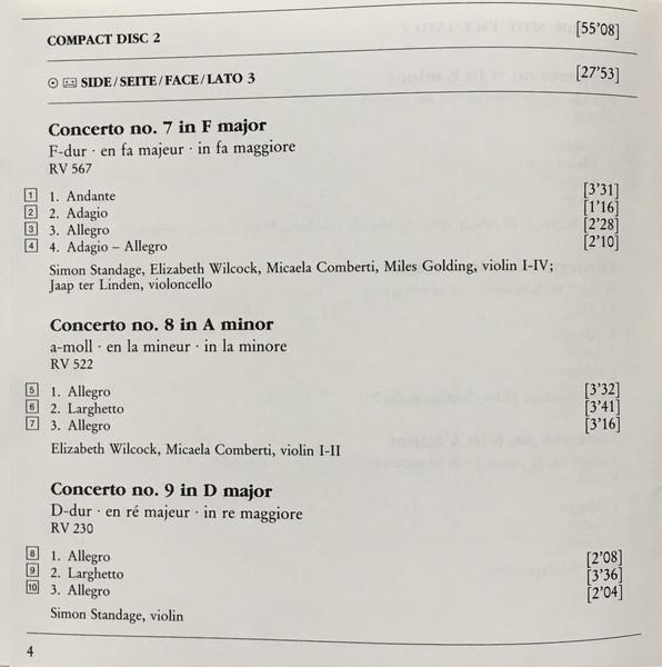 English Concert - vivaldi Concerti L'Estro Armonico - Double Lp