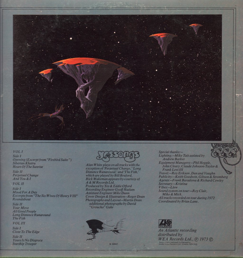 Yes - Yessongs - Triple Lp