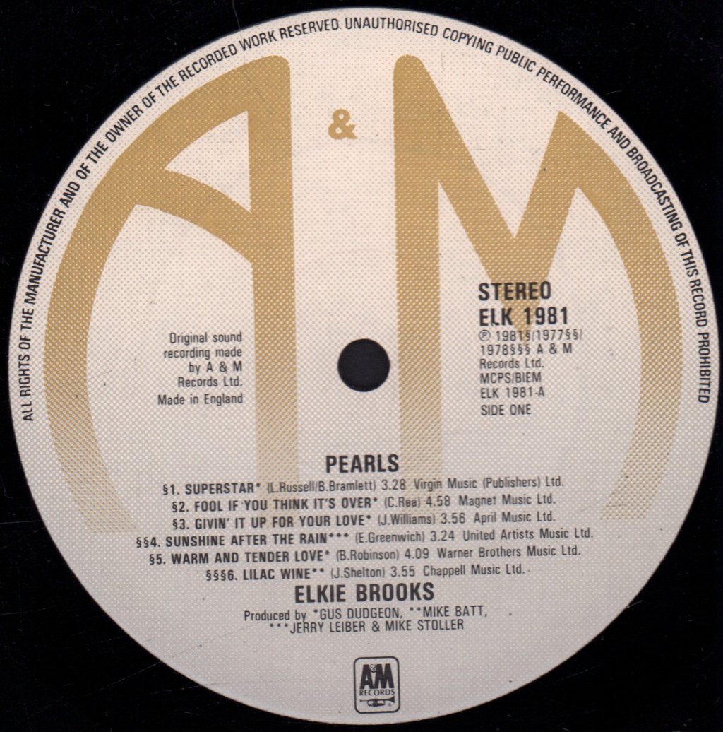Elkie Brooks - Pearls - Lp
