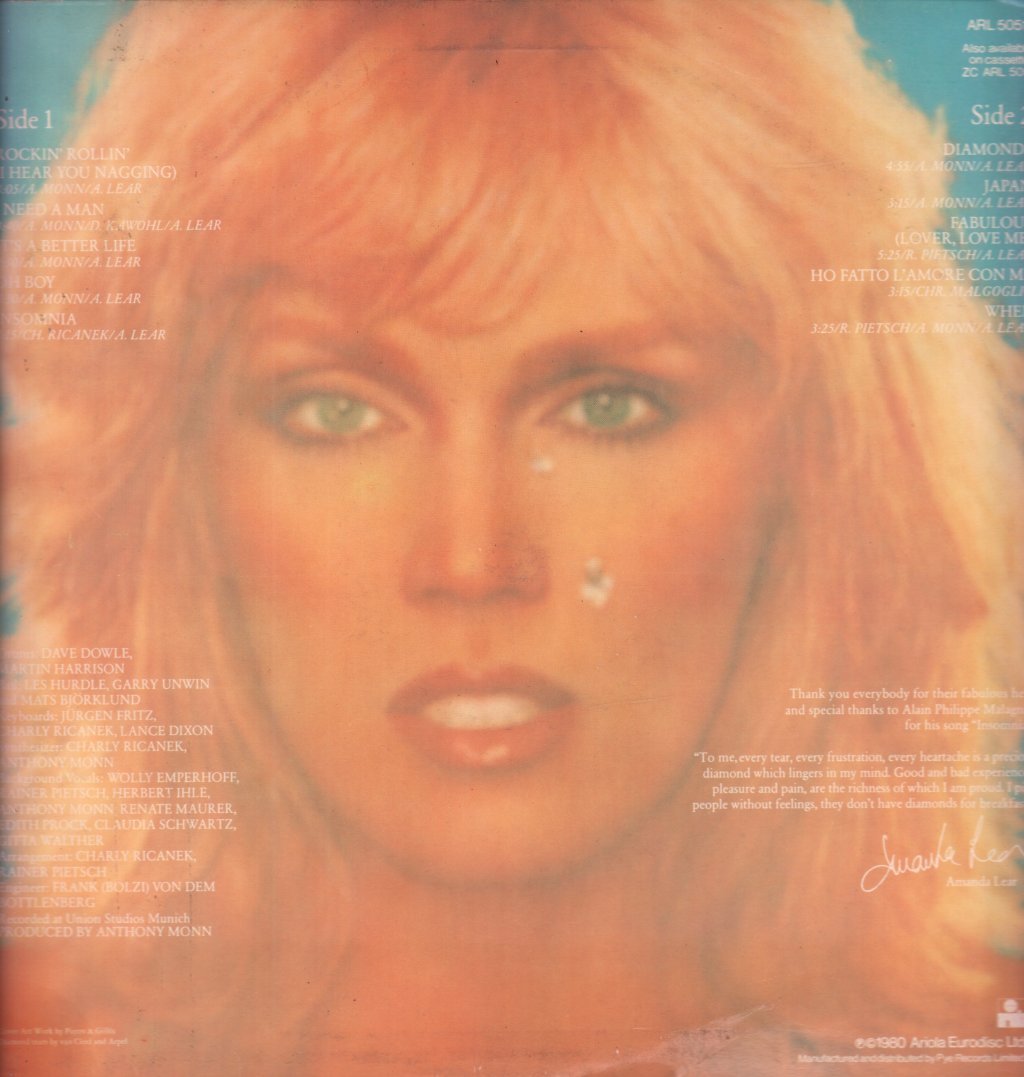Amanda Lear - Diamonds For Breakfast - Lp