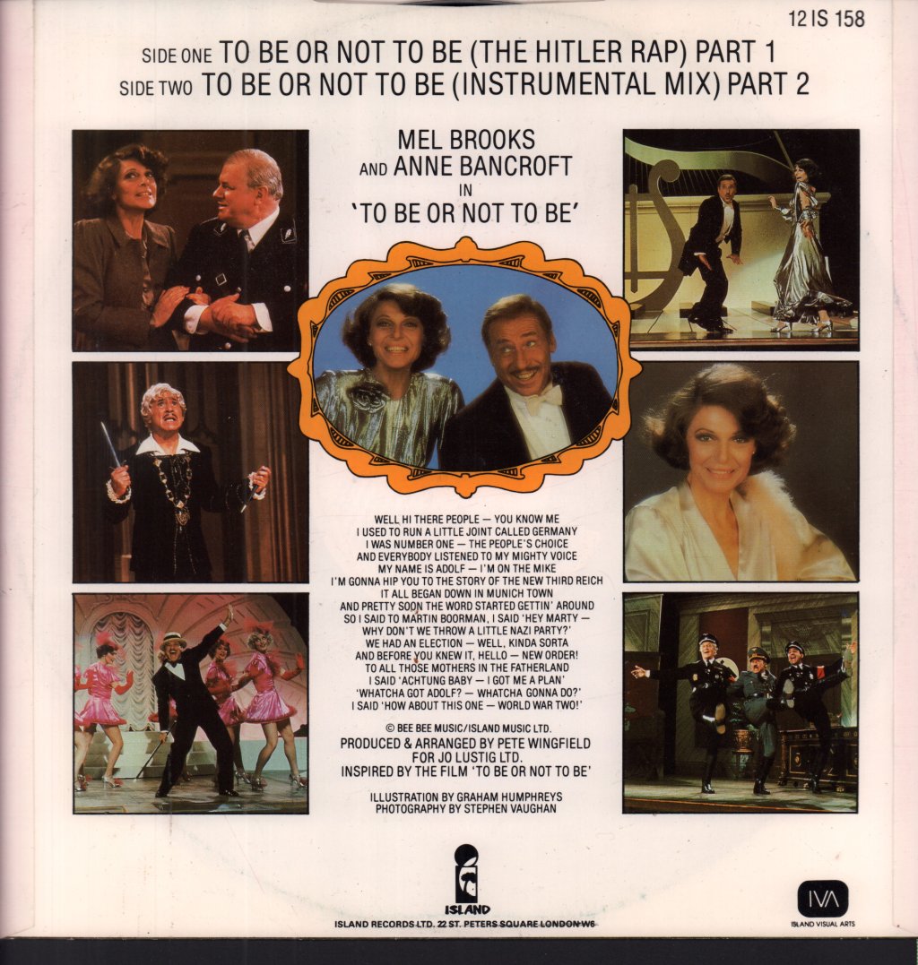Mel Brooks - To Be Or Not To Be - 12 Inch