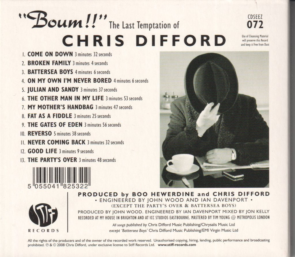 Chris Difford - Last Temptation Of Chris - Cd