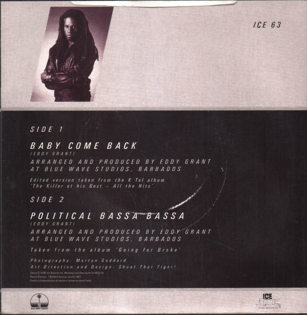 Eddy Grant - Baby Come Back - 7 Inch