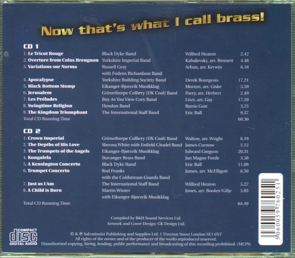 Various Artists - Now That's What I Call Brass Vol 1 2002-2003 - Cd