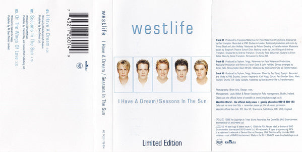 Westlife - I Have A Dream / Seasons In The Sun - Cassette