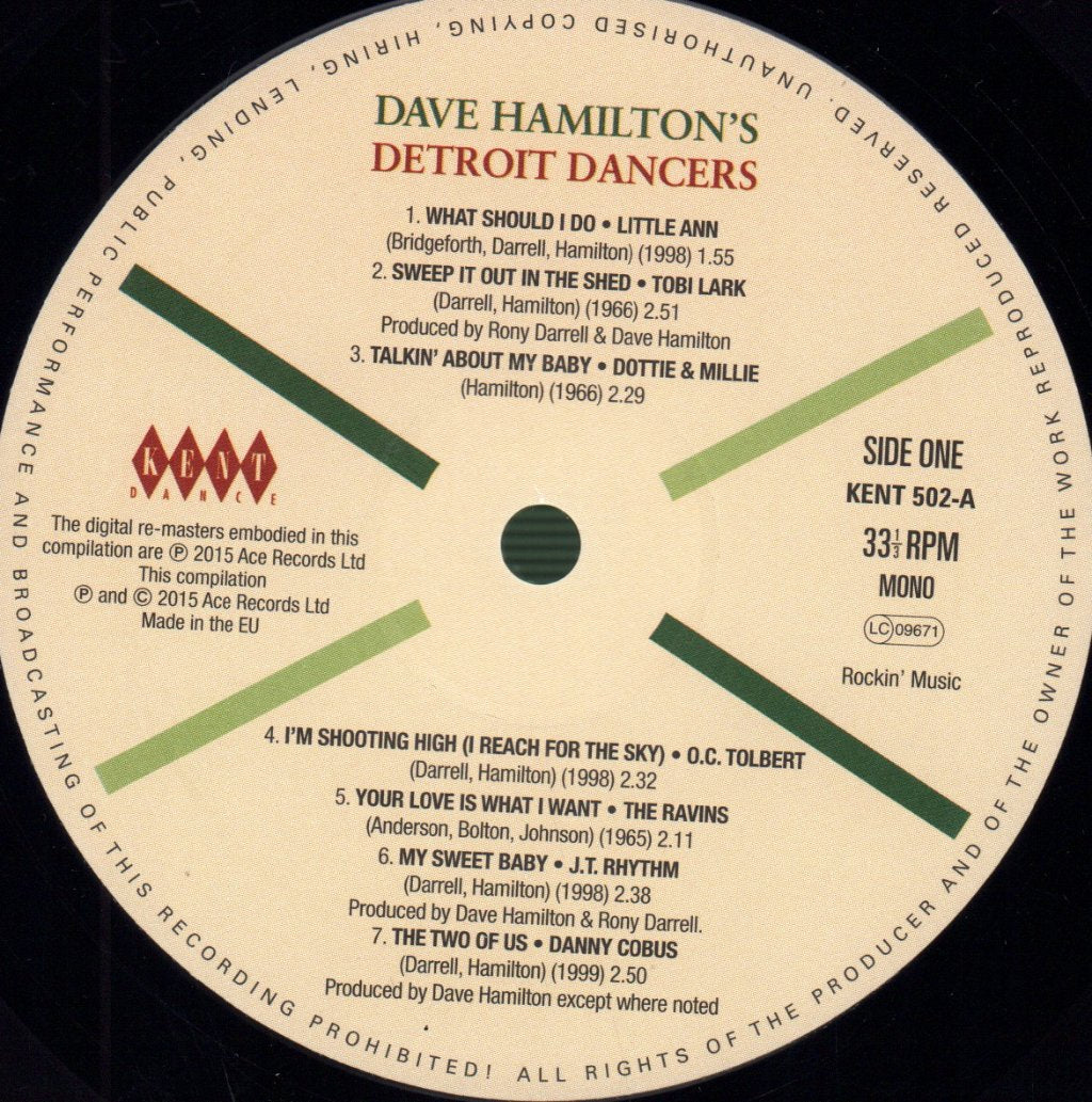 Various Artists - Dave Hamilton's Detroit Dancers - Lp