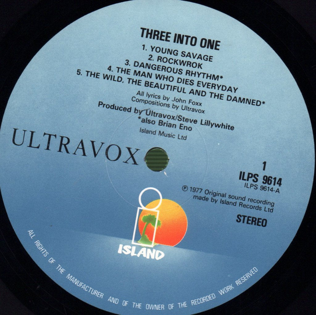 Ultravox - Three Into One - Lp