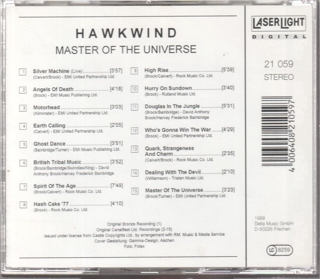 Hawkwind - Master Of The Universe - Cd