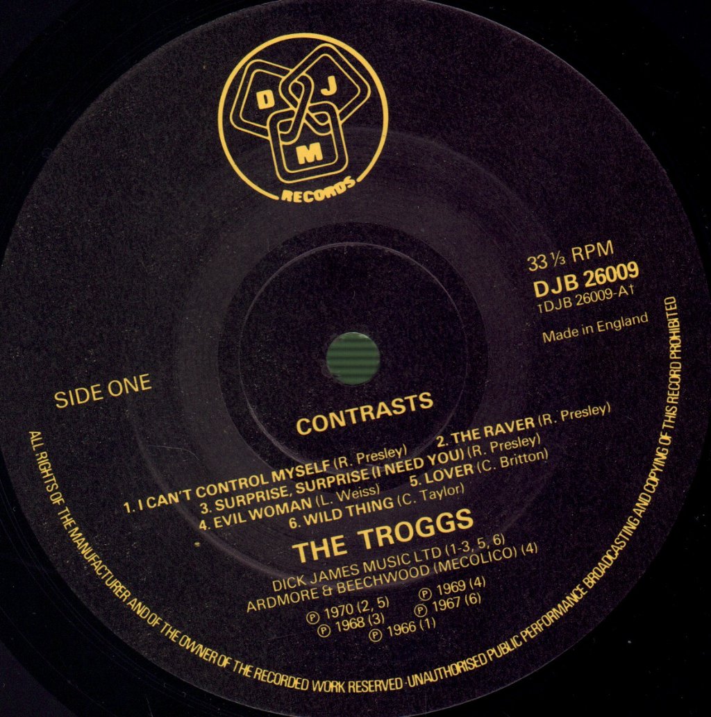 Troggs - Contrasts - Lp