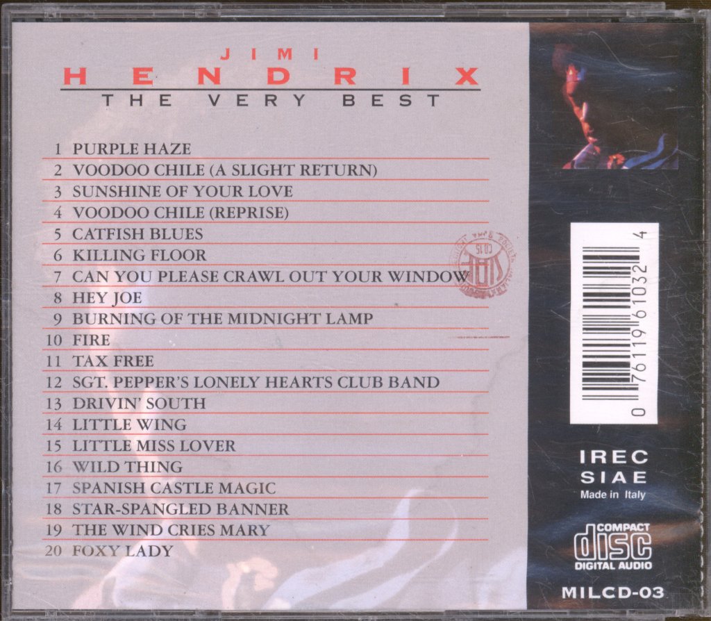 Jimi Hendrix - Very Best - Cd