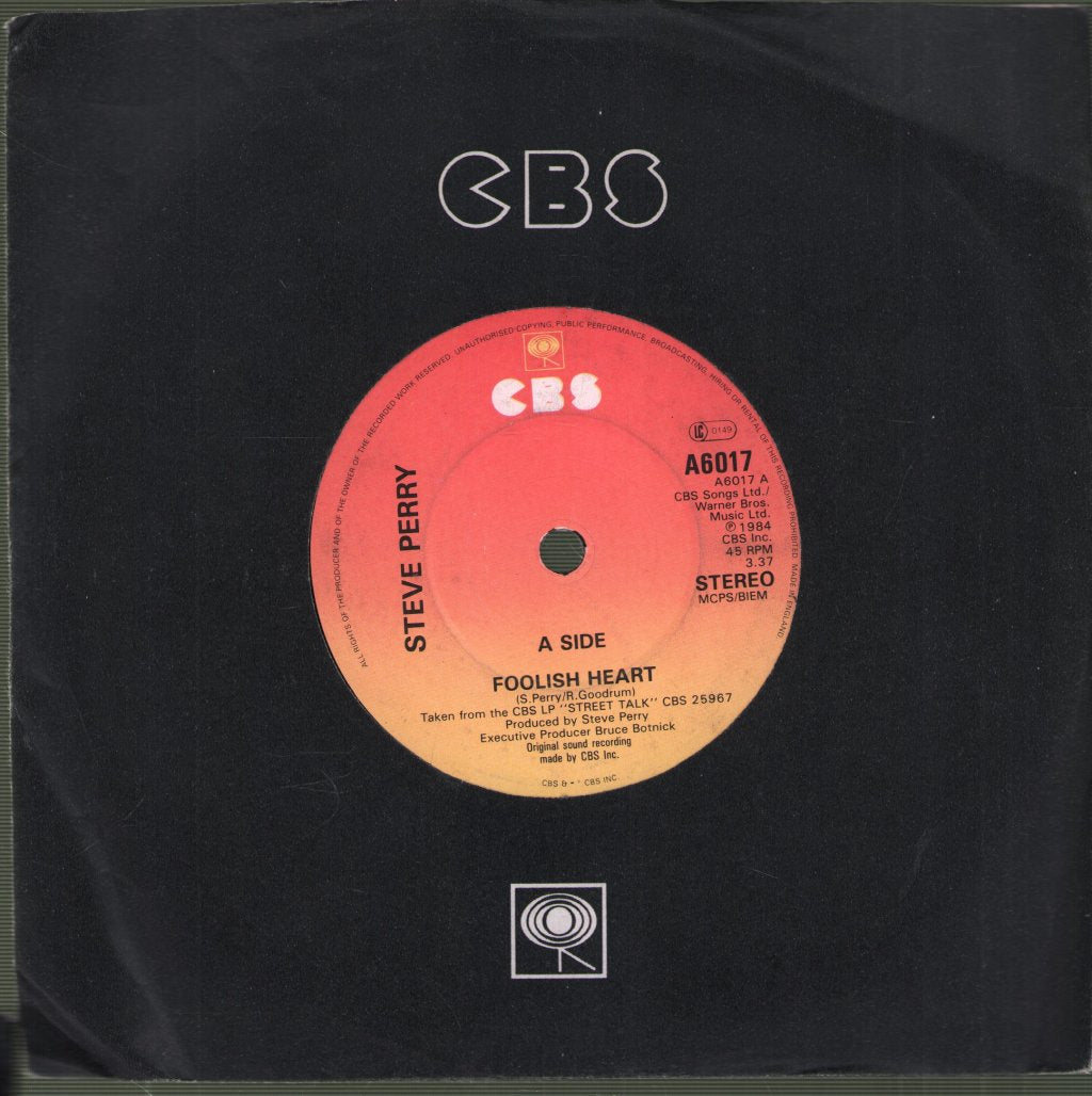 Steve Perry (Journey) - Foolish Heart - 7 Inch