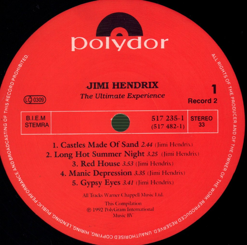 Jimi Hendrix - Ultimate Experience - Double Lp