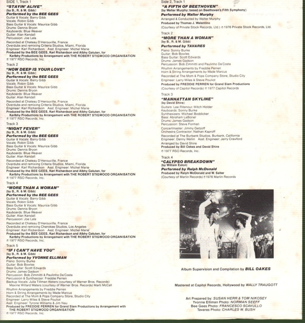 Various Artists - Saturday Night Fever (Original Movie Soundtrack) - Double Lp